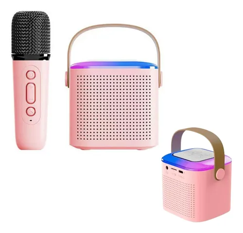 Parlante Karaoke Portátil Mini Con Micrófono Inalámbrico