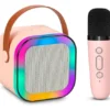 Parlante Karaoke Portátil Mini Con Micrófono Inalámbrico
