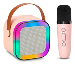 Parlante Karaoke Portátil Mini Con Micrófono Inalámbrico