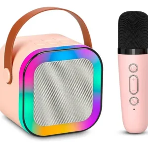 Parlante Karaoke Portátil Mini Con Micrófono Inalámbrico