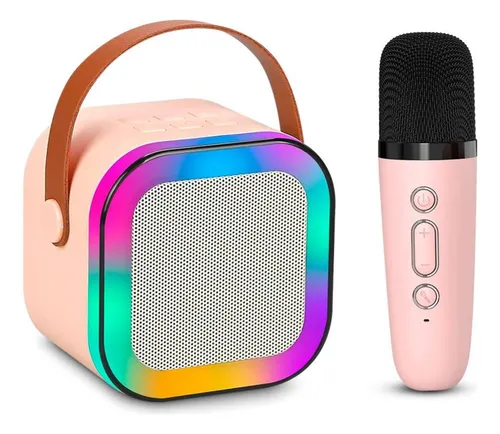 Parlante Karaoke Portátil Mini Con Micrófono Inalámbrico