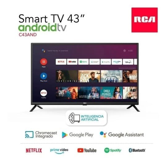 Smart TV de 43" RCA R43AND con pantalla LED Full HD